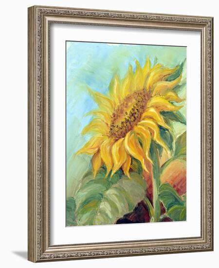 Sunflower, Oil Painting On Canvas-Valenty-Framed Art Print