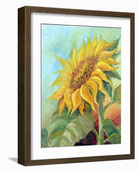 Sunflower, Oil Painting On Canvas-Valenty-Framed Art Print