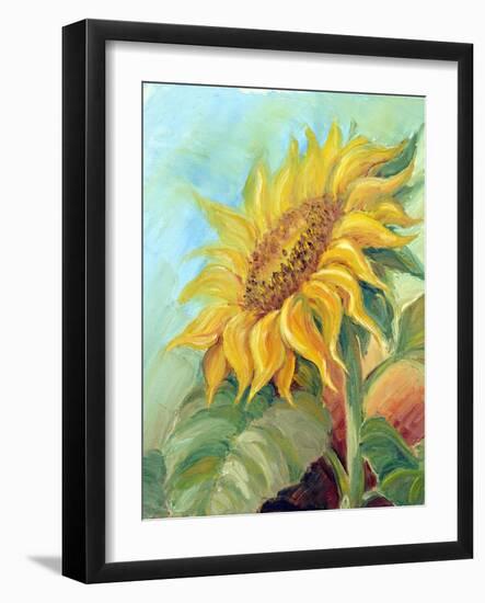 Sunflower, Oil Painting On Canvas-Valenty-Framed Art Print