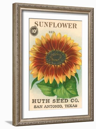 Sunflower Seed Packet-null-Framed Art Print