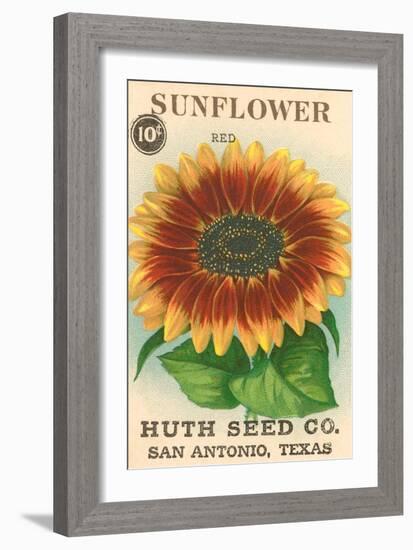 Sunflower Seed Packet-null-Framed Art Print