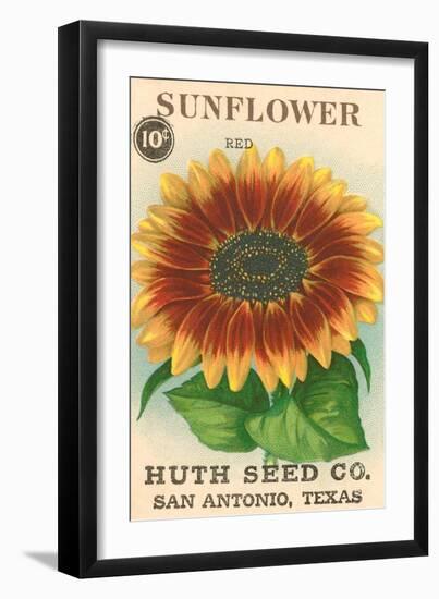 Sunflower Seed Packet-null-Framed Art Print