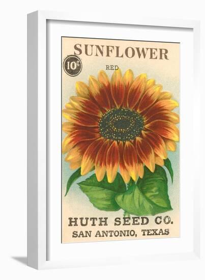 Sunflower Seed Packet-null-Framed Art Print