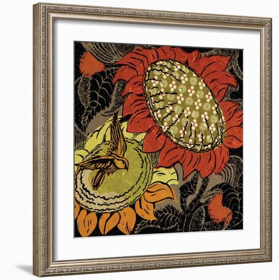 Sunflower Series #37-Ouida Touchon-Framed Art Print