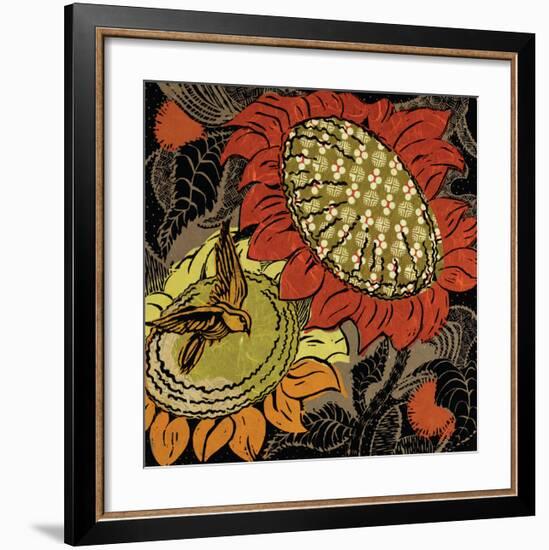 Sunflower Series #37-Ouida Touchon-Framed Art Print