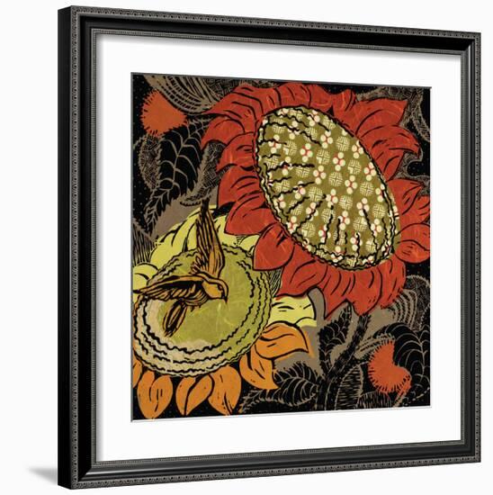 Sunflower Series #37-Ouida Touchon-Framed Art Print