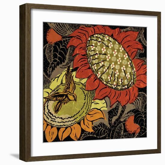 Sunflower Series #37-Ouida Touchon-Framed Art Print