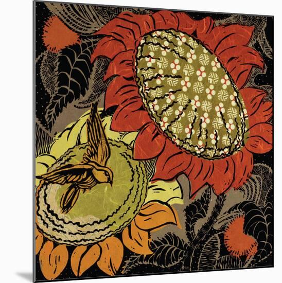 Sunflower Series #37-Ouida Touchon-Mounted Art Print