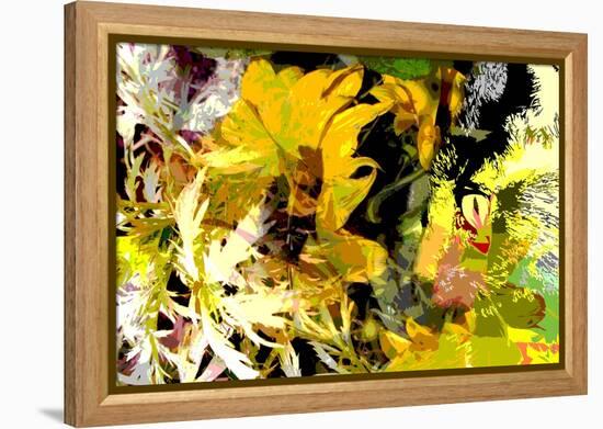 Sunflower Series Garden Variety Cat-Ruth Palmer-Framed Stretched Canvas