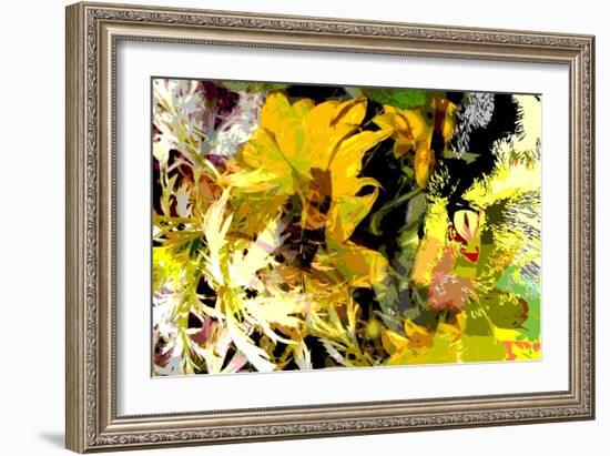 Sunflower Series Garden Variety Cat-Ruth Palmer-Framed Art Print