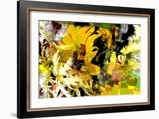 Sunflower Series Garden Variety Cat-Ruth Palmer-Framed Art Print