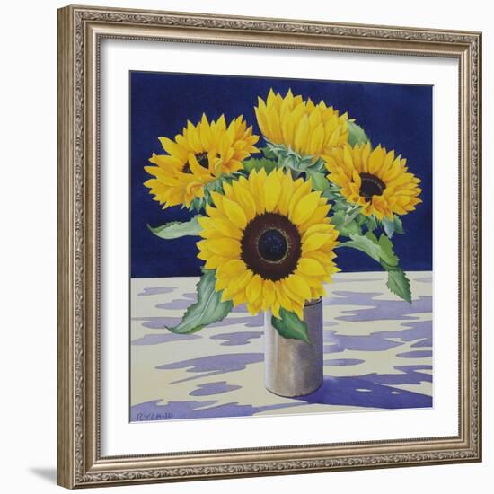 Sunflower Still Life-Christopher Ryland-Framed Giclee Print