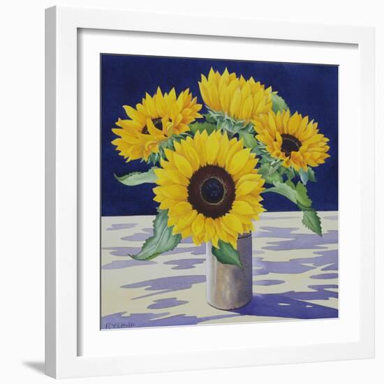 Sunflower Still Life-Christopher Ryland-Framed Giclee Print