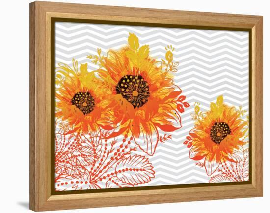 Sunflower Sunday-Bee Sturgis-Framed Stretched Canvas