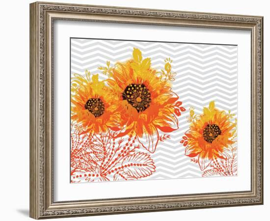 Sunflower Sunday-Bee Sturgis-Framed Art Print