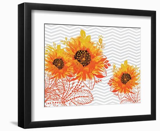 Sunflower Sunday-Bee Sturgis-Framed Premium Giclee Print