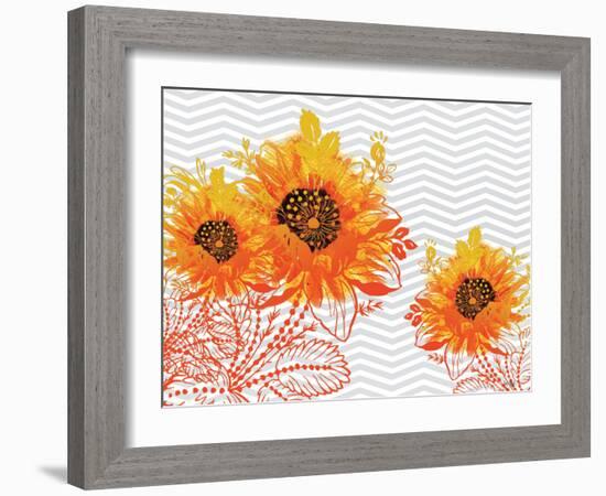 Sunflower Sunday-Bee Sturgis-Framed Art Print