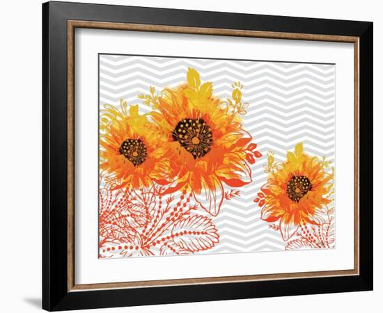 Sunflower Sunday-Bee Sturgis-Framed Art Print