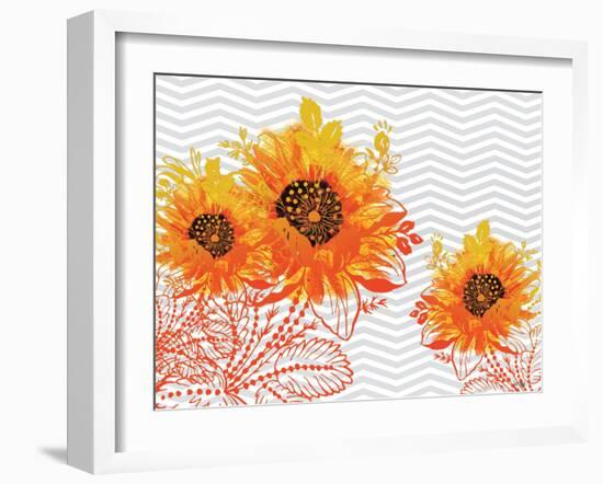 Sunflower Sunday-Bee Sturgis-Framed Art Print