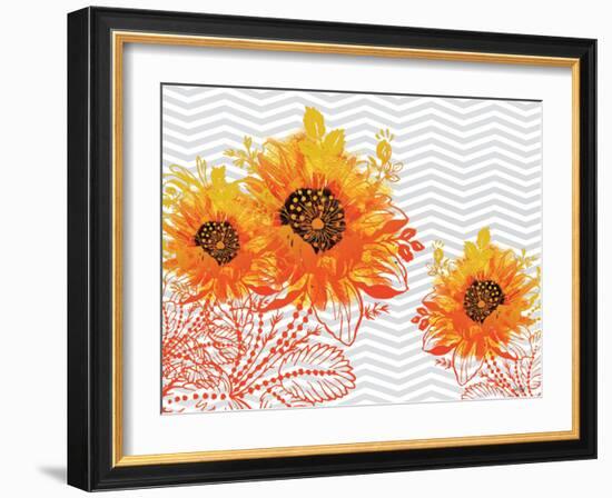 Sunflower Sunday-Bee Sturgis-Framed Art Print