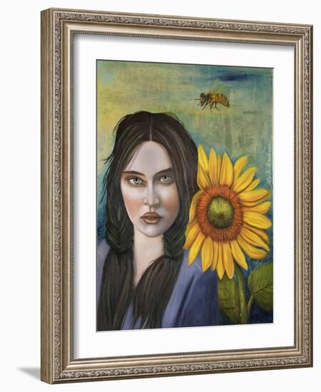 Sunflower-Leah Saulnier-Framed Giclee Print