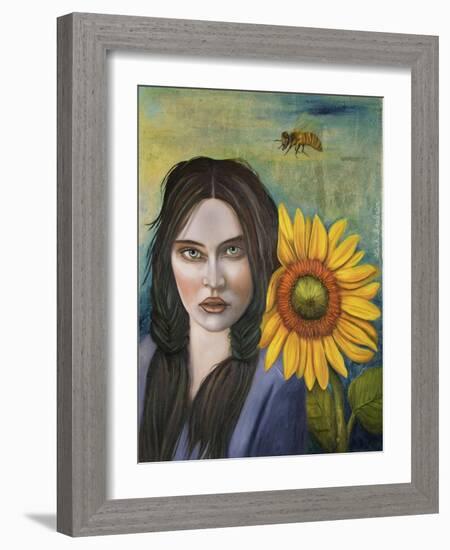 Sunflower-Leah Saulnier-Framed Giclee Print