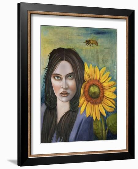 Sunflower-Leah Saulnier-Framed Giclee Print