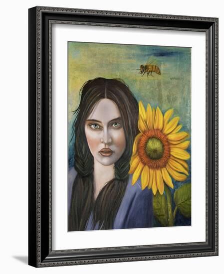 Sunflower-Leah Saulnier-Framed Giclee Print