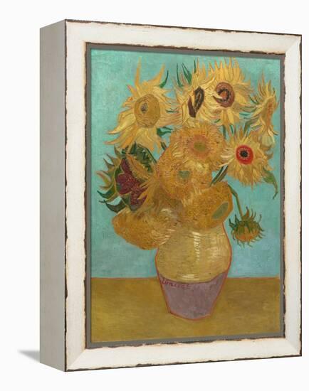 Sunflowers, 1888 or 1889 (Oil on Canvas)-Vincent van Gogh-Framed Premier Image Canvas