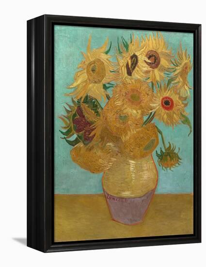 Sunflowers, 1888 or 1889 (Oil on Canvas)-Vincent van Gogh-Framed Premier Image Canvas