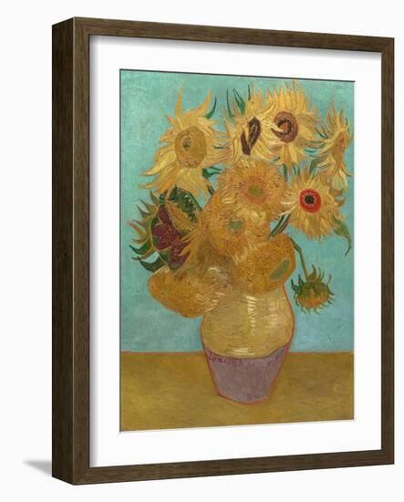 Sunflowers, 1888 or 1889 (Oil on Canvas)-Vincent van Gogh-Framed Giclee Print