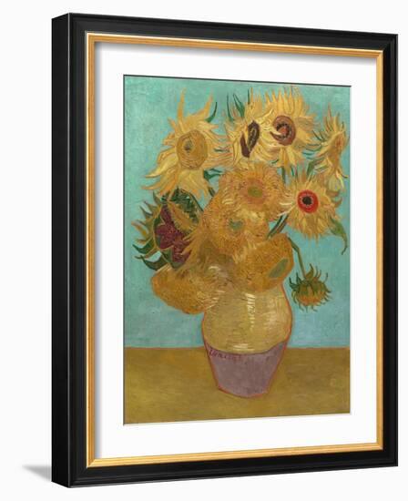 Sunflowers, 1888 or 1889 (Oil on Canvas)-Vincent van Gogh-Framed Giclee Print