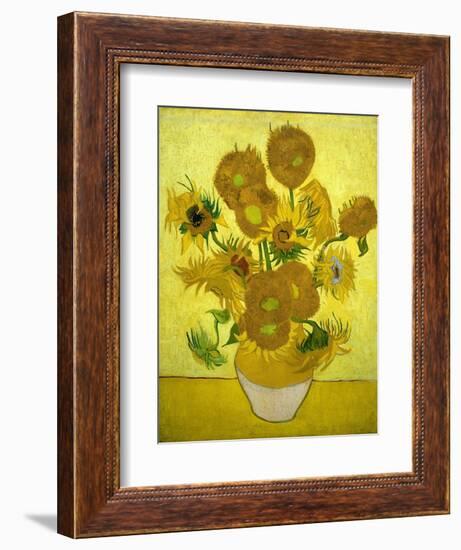 Sunflowers, 1889-Vincent van Gogh-Framed Giclee Print