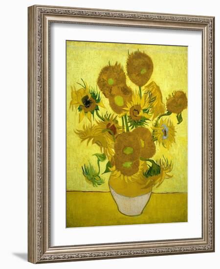 Sunflowers, 1889-Vincent van Gogh-Framed Giclee Print