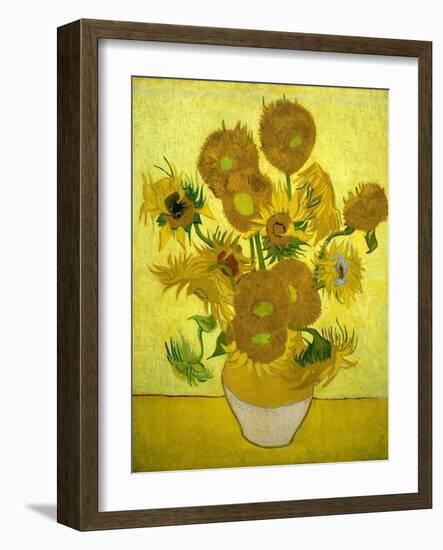 Sunflowers, 1889-Vincent van Gogh-Framed Giclee Print