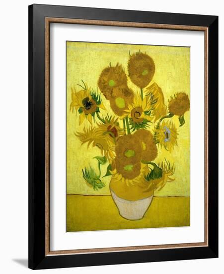 Sunflowers, 1889-Vincent van Gogh-Framed Giclee Print