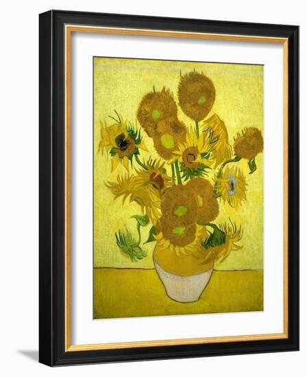 Sunflowers, 1889-Vincent van Gogh-Framed Giclee Print