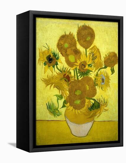 Sunflowers, 1889-Vincent van Gogh-Framed Premier Image Canvas