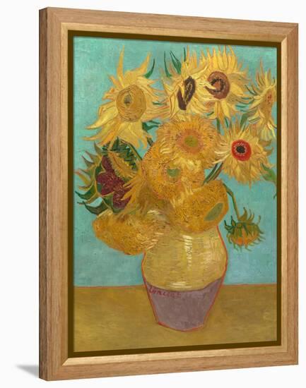 Sunflowers, 1889-Vincent van Gogh-Framed Stretched Canvas