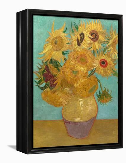 Sunflowers, 1889-Vincent van Gogh-Framed Stretched Canvas