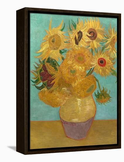 Sunflowers, 1889-Vincent van Gogh-Framed Stretched Canvas