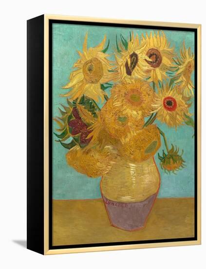 Sunflowers, 1889-Vincent van Gogh-Framed Stretched Canvas