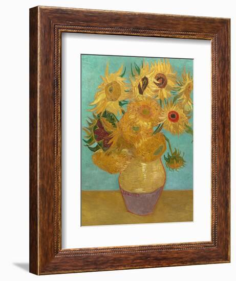 Sunflowers, 1889-Vincent van Gogh-Framed Art Print