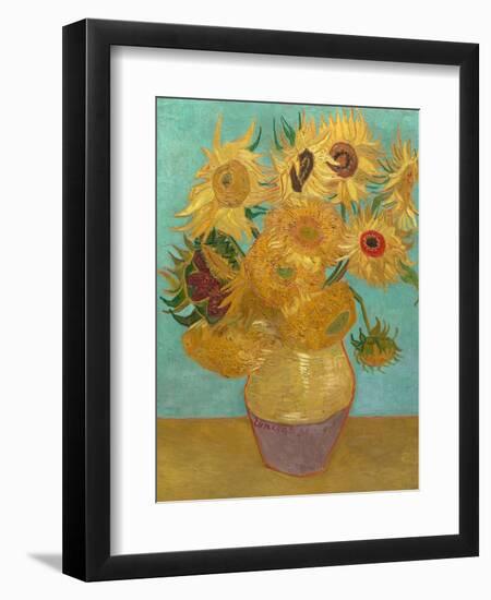 Sunflowers, 1889-Vincent van Gogh-Framed Art Print