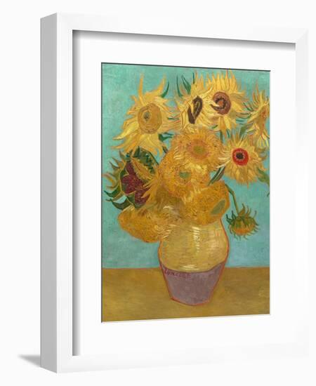 Sunflowers, 1889-Vincent van Gogh-Framed Art Print