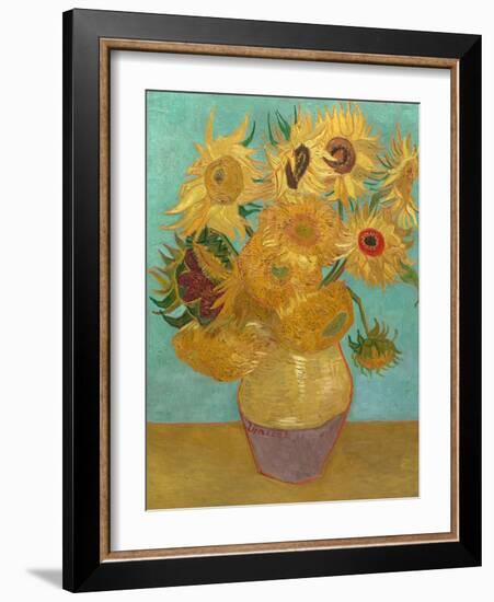 Sunflowers, 1889-Vincent van Gogh-Framed Premium Giclee Print