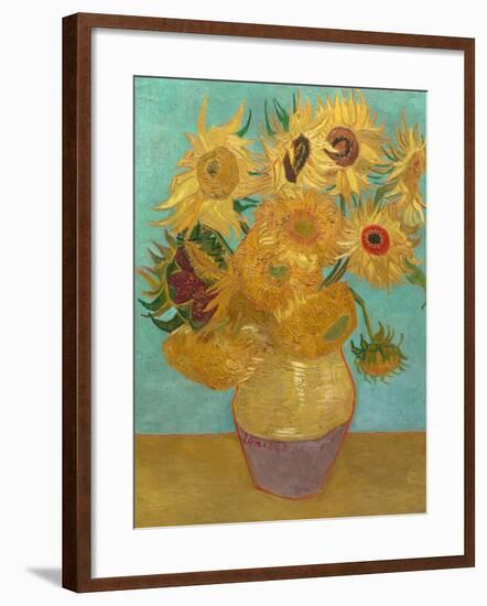 Sunflowers, 1889-Vincent van Gogh-Framed Art Print