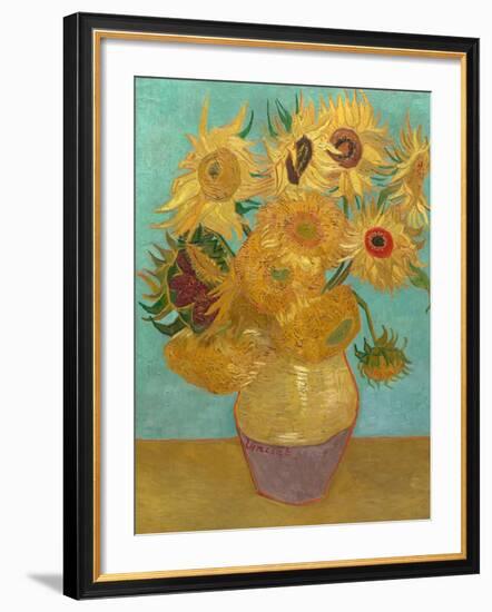 Sunflowers, 1889-Vincent van Gogh-Framed Art Print