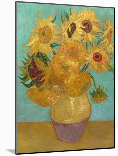 Sunflowers, 1889-Vincent van Gogh-Mounted Art Print
