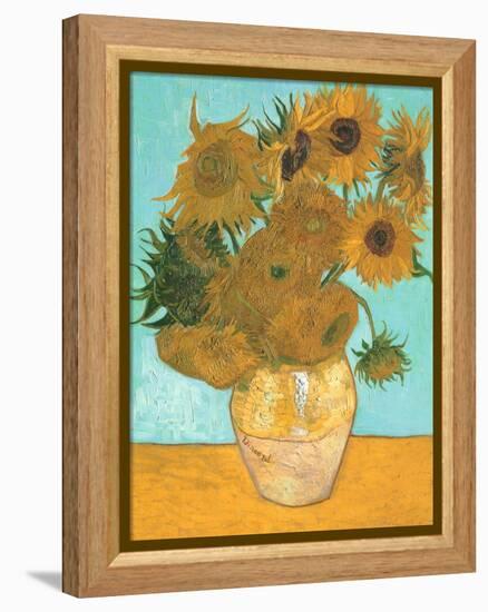 Sunflowers, 1889-Vincent van Gogh-Framed Premier Image Canvas